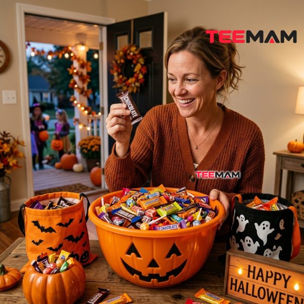 Parent Taking the Halloween Candy Tax