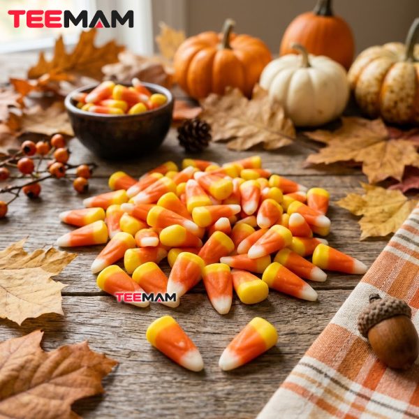 Three Colors of Candy Corn for Halloween and Fall
