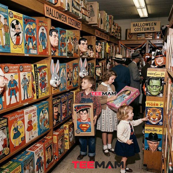 The History of Halloween Costumes: From Folklore to Fashion 18 Vintage 1950s Halloween Costumes and Plastic Masks