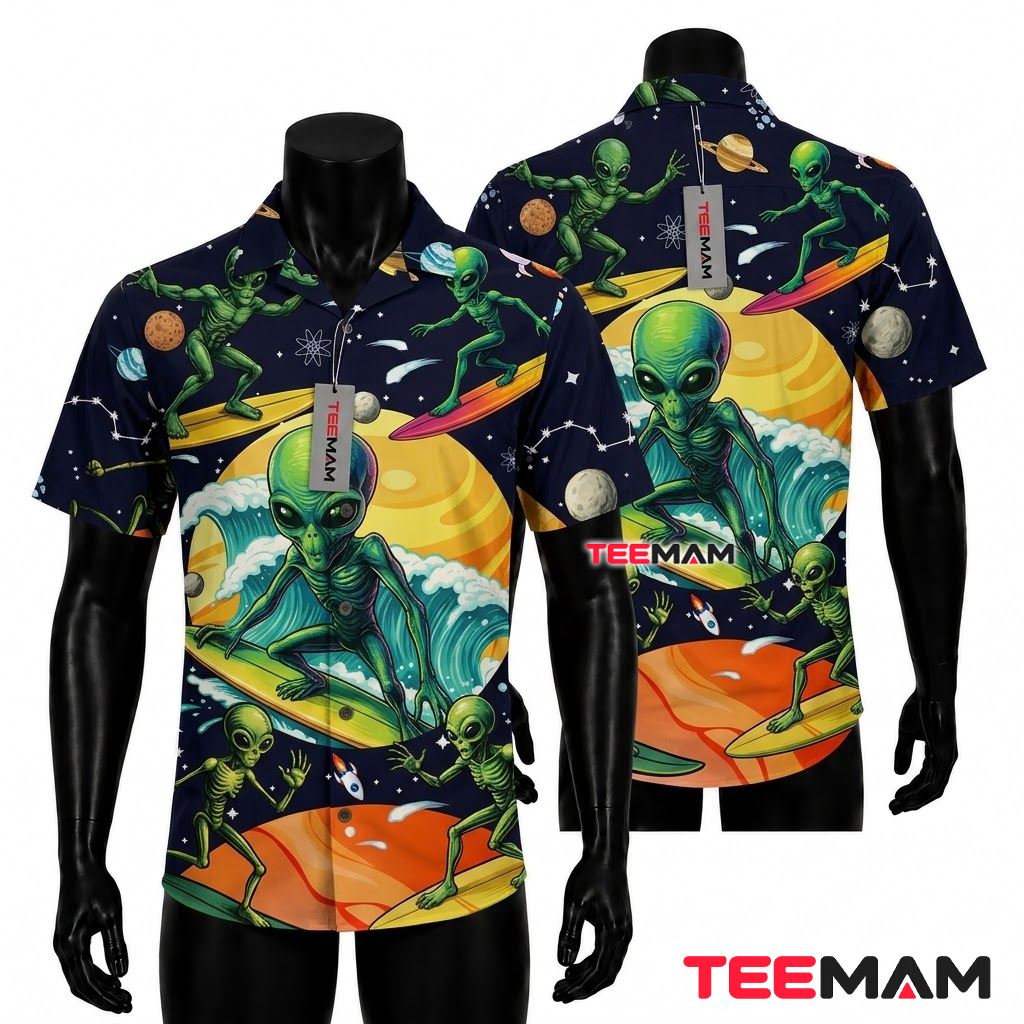 Beer Hawaiian Shirt Half Bubble Black Yellow Beer Hawaiian Shirt Half Bubble Black Yellow