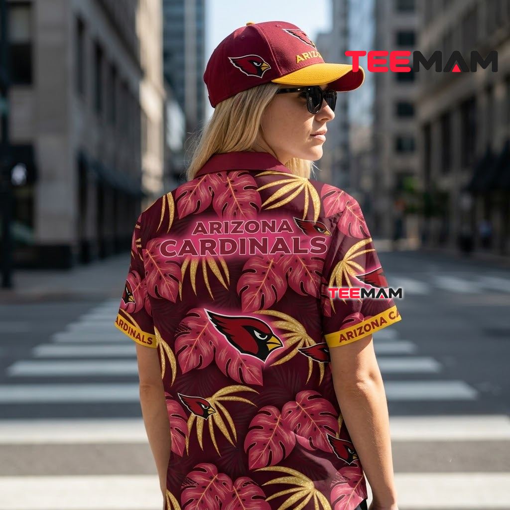 Arizona Cardinals Aloha Shirt Monstera Tropical Version 3 Arizona Cardinals Aloha Shirt Monstera Tropical Version 3