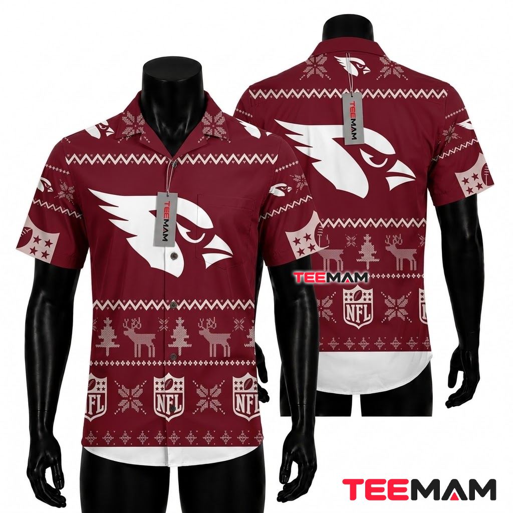 Arizona Cardinals Aloha Shirt Flag Hibiscus Arizona Cardinals Aloha Shirt Flag Hibiscus