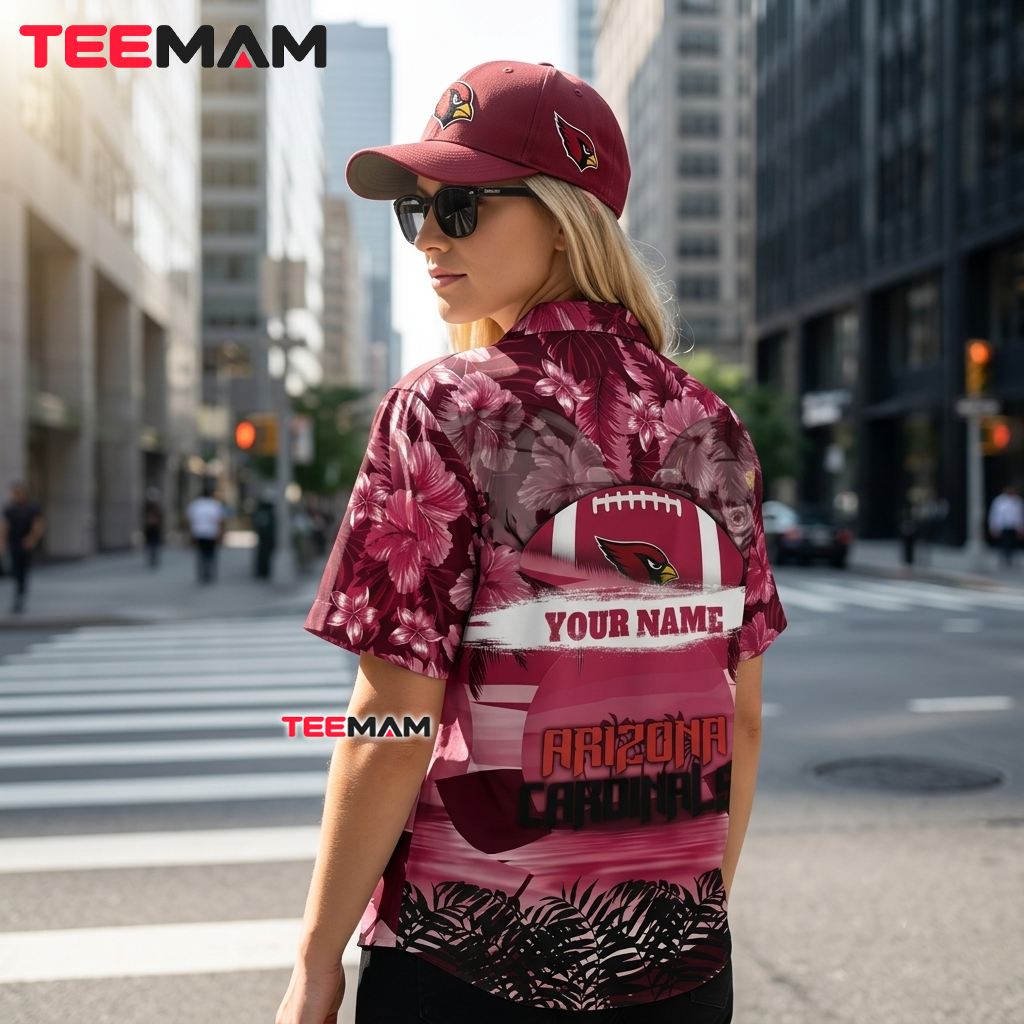 Arizona Cardinals Hawaiian Shirt Custom Name Mascot Version 3 Arizona Cardinals Hawaiian Shirt Custom Name Mascot Version 3
