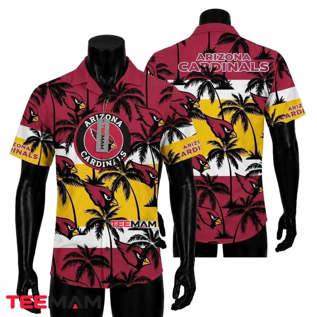 Arizona Cardinals Hawaiian Shirt Halloween Skull Arizona Cardinals Hawaiian Shirt Halloween Skull