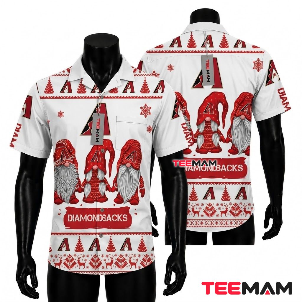 Arizona Diamondbacks Hawaiian Shirt Bold Hibiscus Logo Red Arizona Diamondbacks Hawaiian Shirt Bold Hibiscus Logo Red