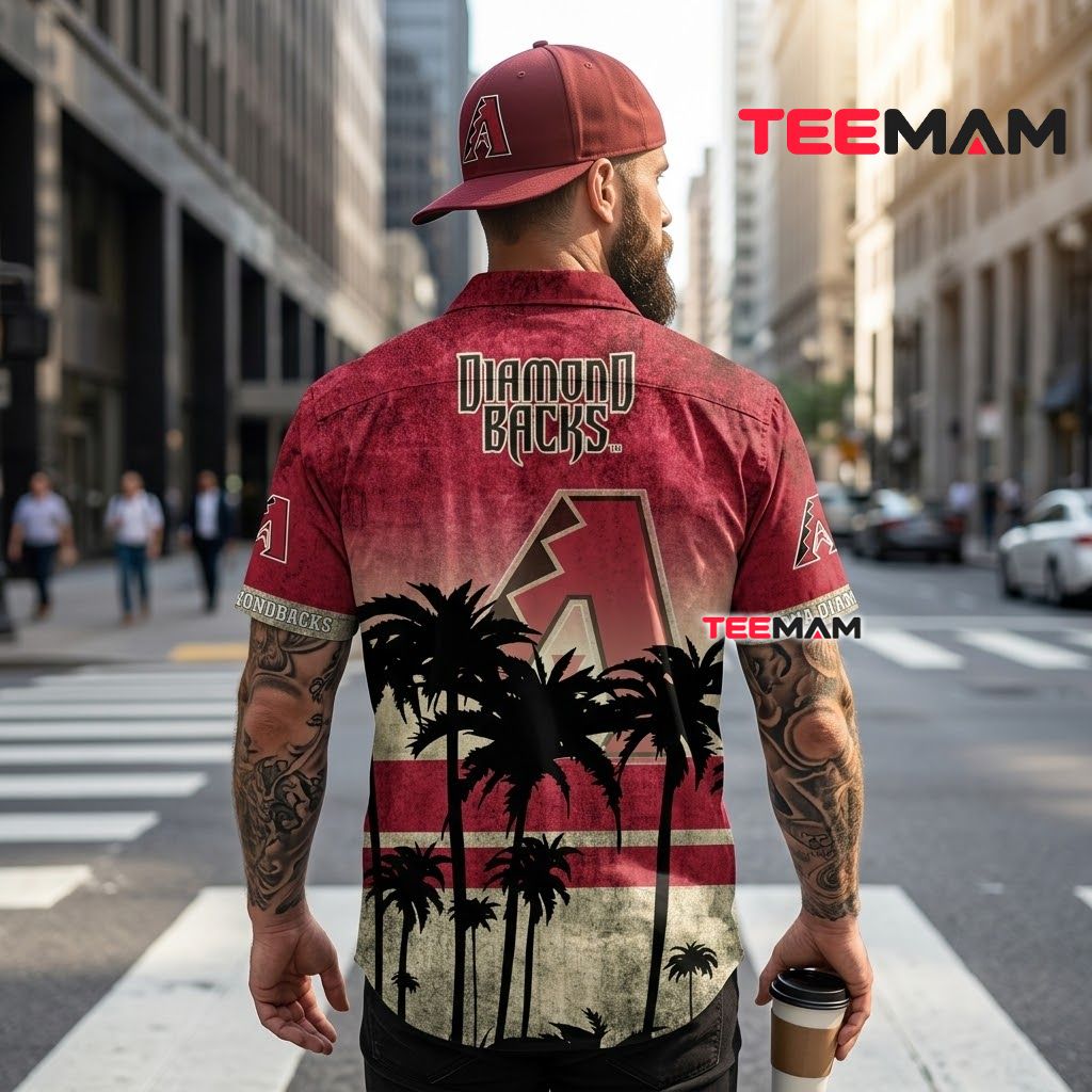 Arizona Diamondbacks Tropical Shirt Vintage Palm Tree Silhouette Version 3 Arizona Diamondbacks Tropical Shirt Vintage Palm Tree Silhouette Version 3