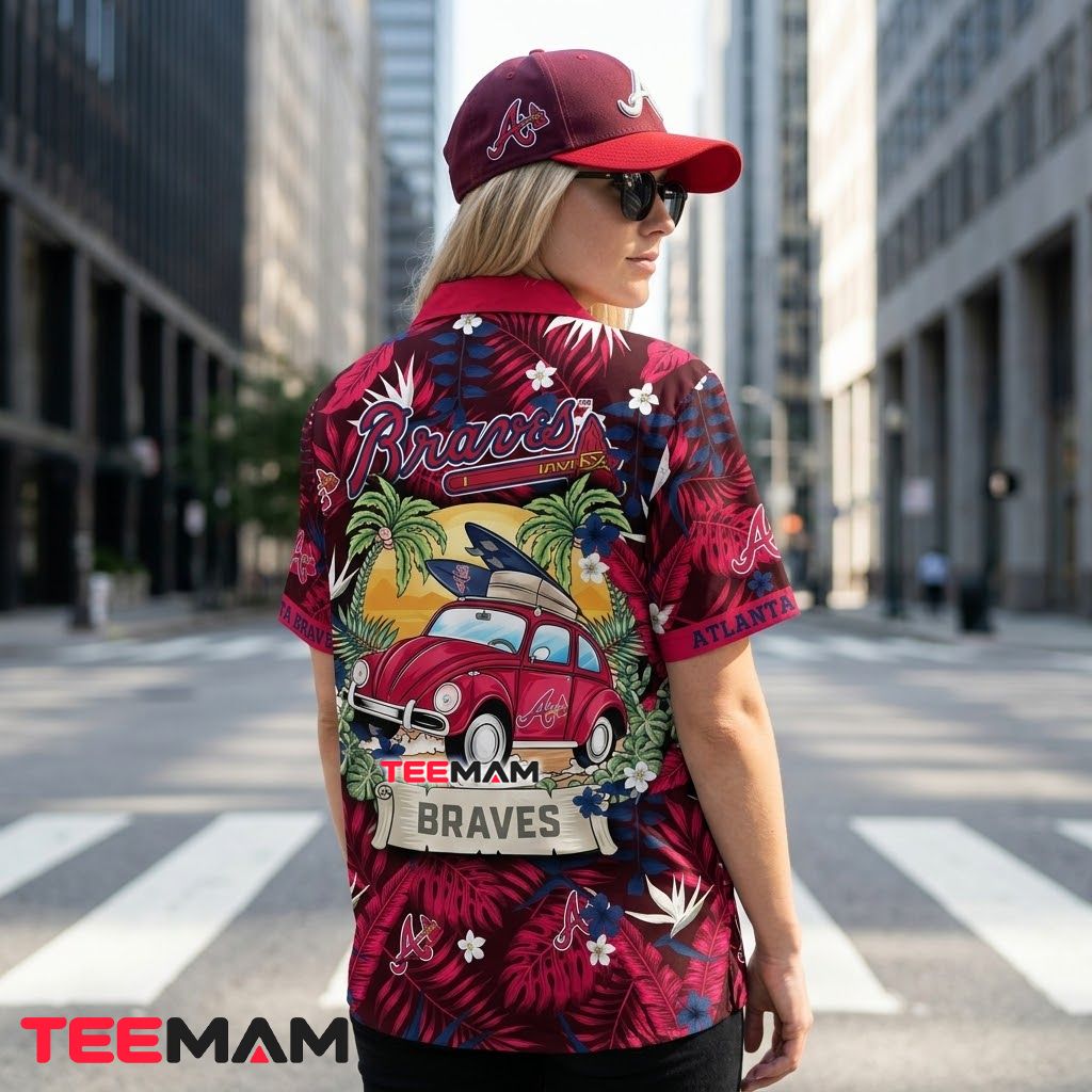 Atlanta Braves Hawaiian Shirt Surfing Car Version 3 Atlanta Braves Hawaiian Shirt Surfing Car Version 3