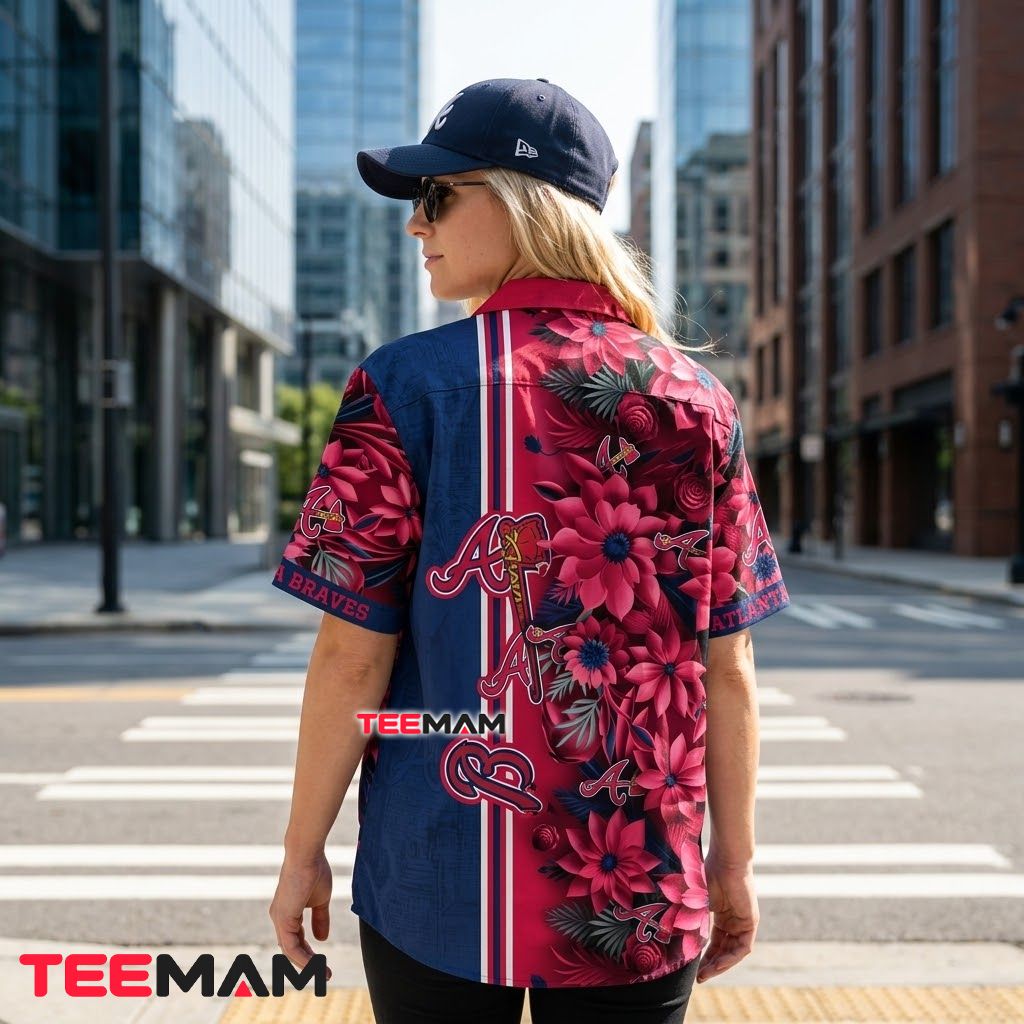 Atlanta Braves Tropical Shirt Dark Floral Version 3 Atlanta Braves Tropical Shirt Dark Floral Version 3