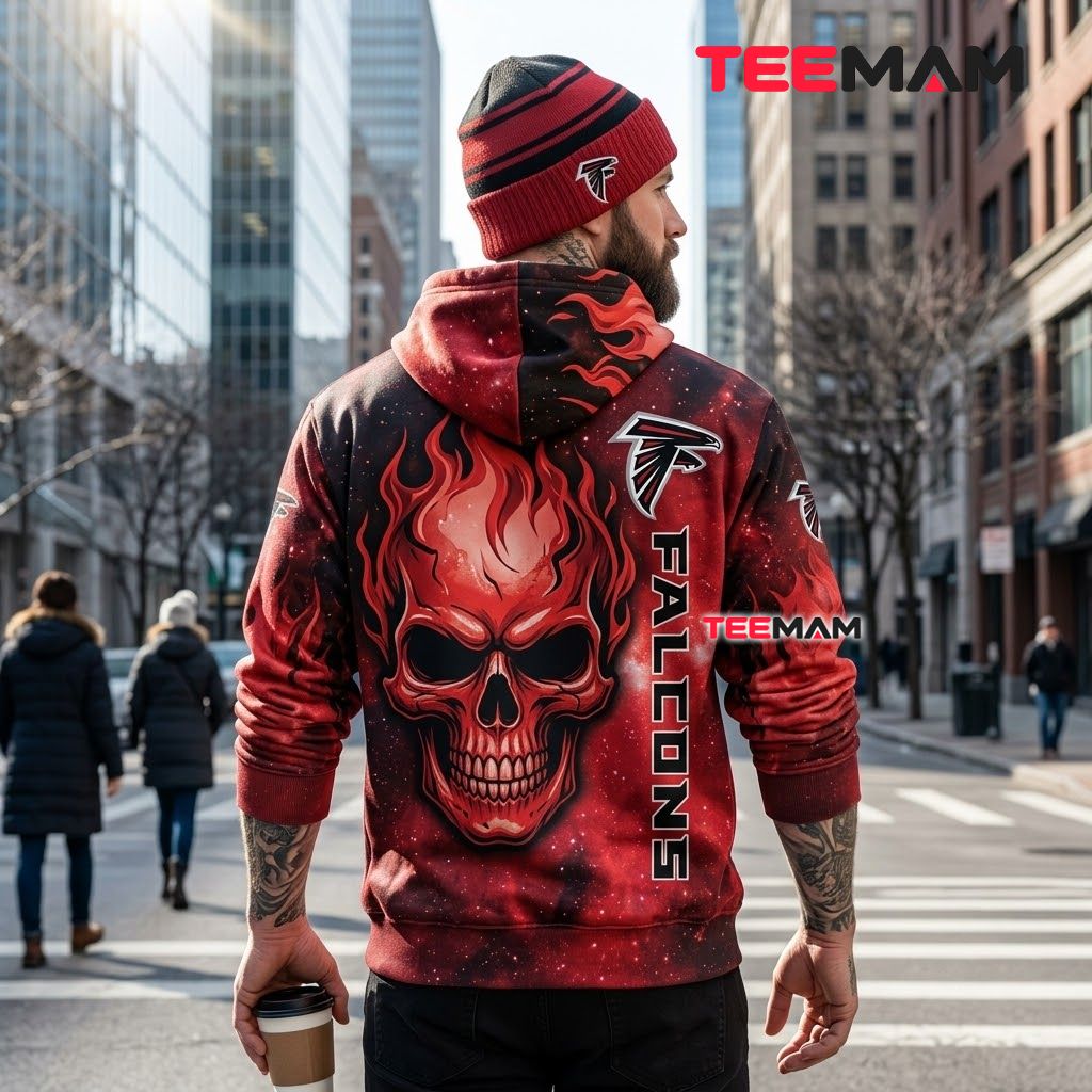 Atlanta Falcons 3D Hoodie Ember Skull Claw Grip Version 3 Atlanta Falcons 3D Hoodie Ember Skull Claw Grip Version 3