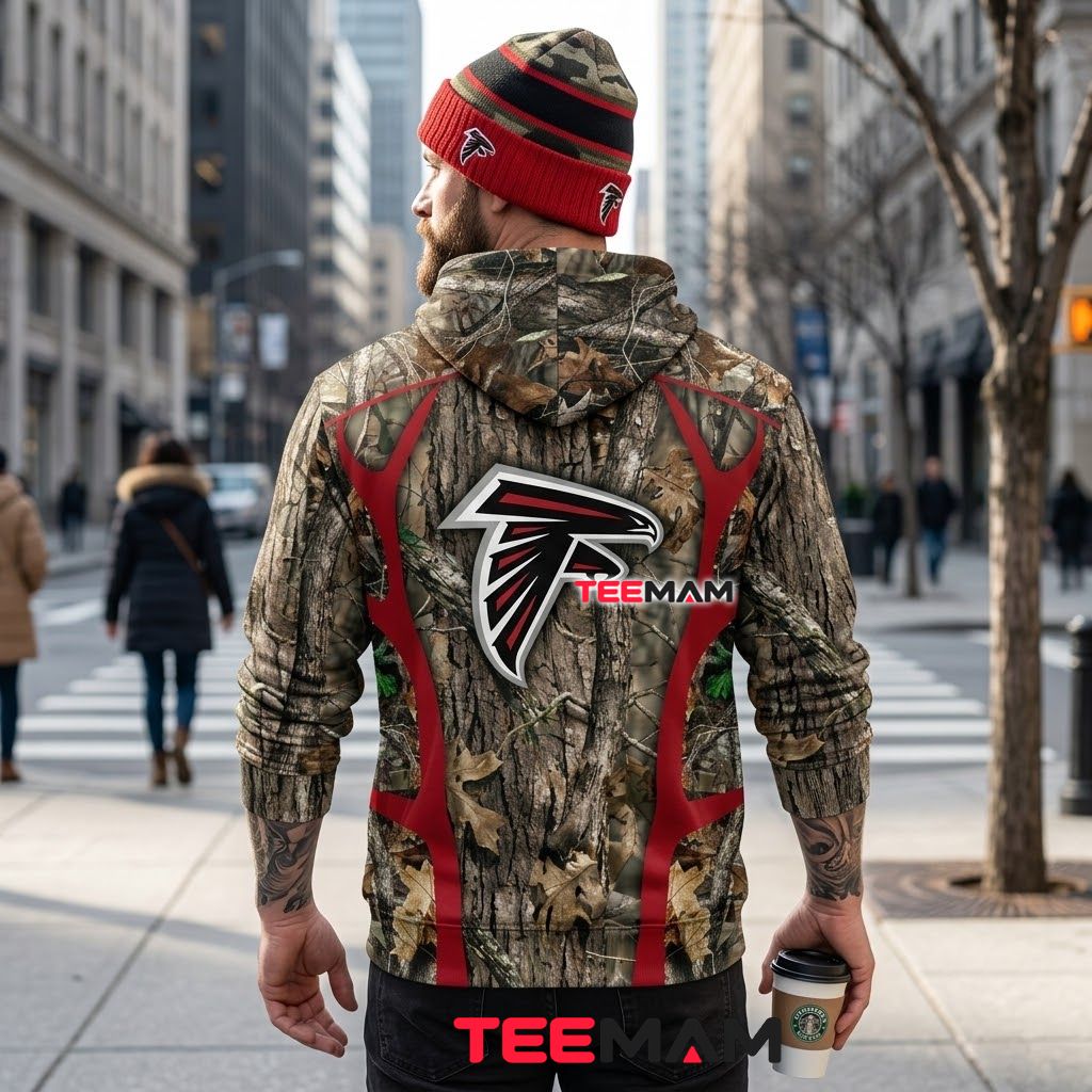 Atlanta Falcons 3D Hoodie Realtree Camo Panel Zip Up Version 3 Atlanta Falcons 3D Hoodie Realtree Camo Panel Zip Up Version 3