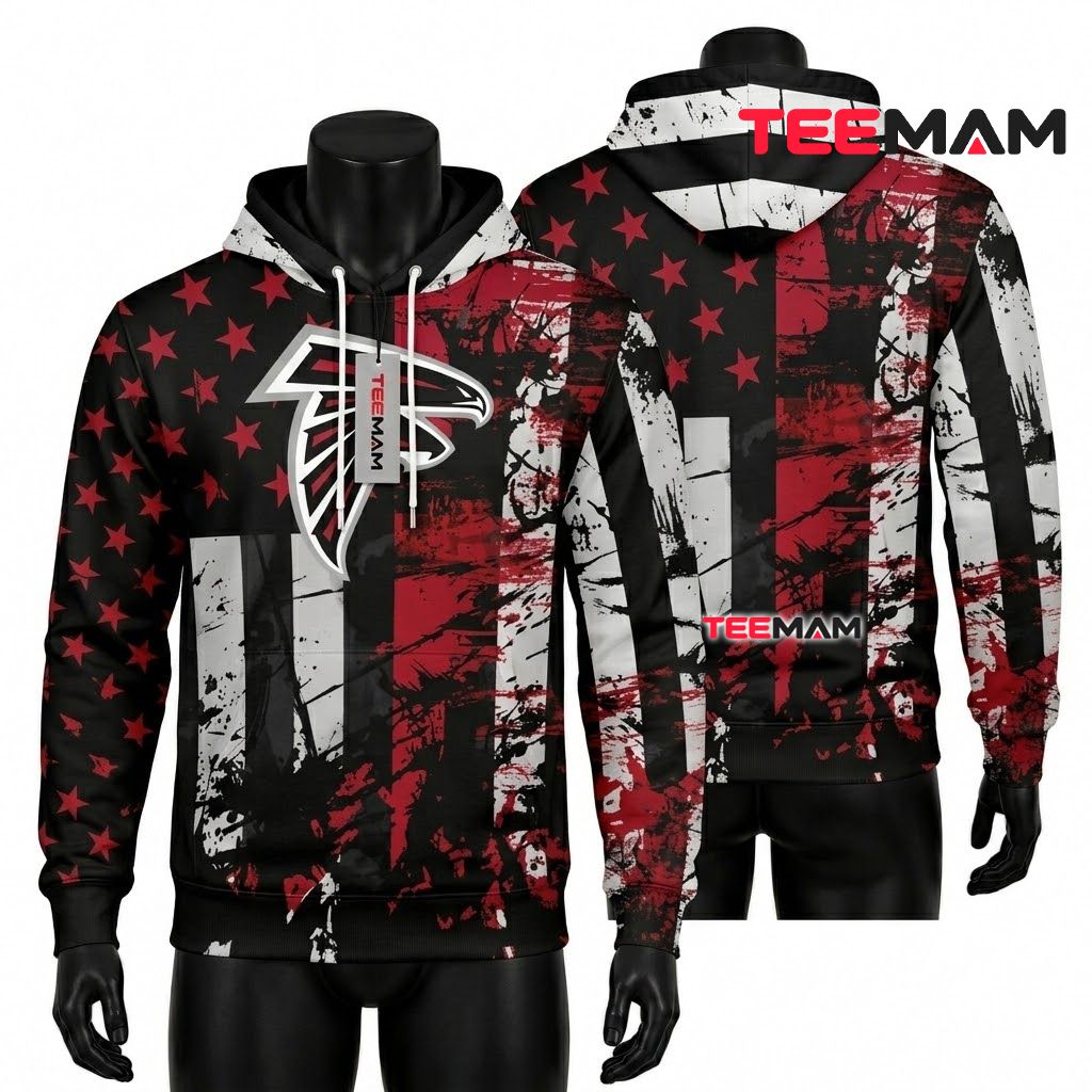 Buffalo Bills 3D Hoodie Claw Mark American Flag Print