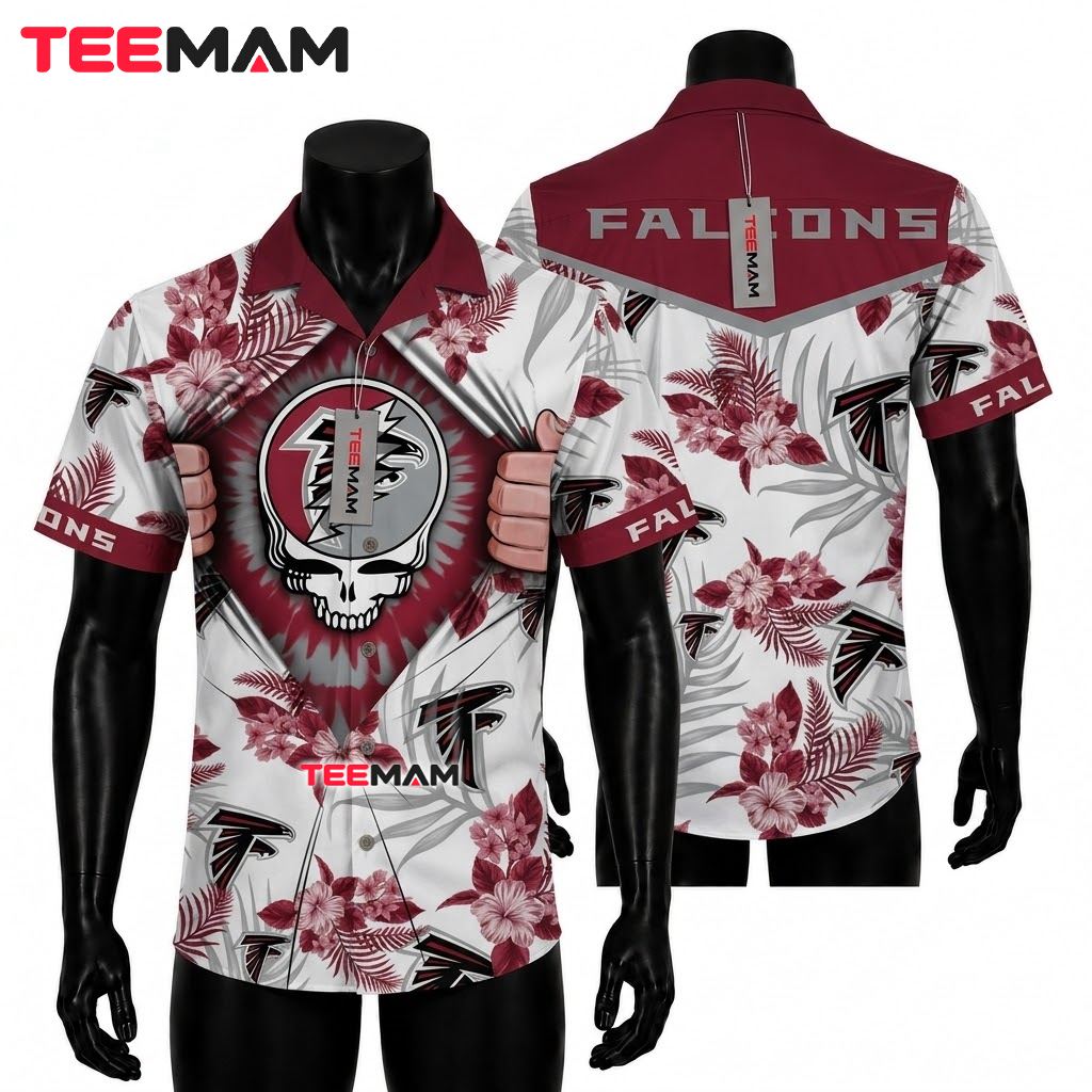 Atlanta Falcons Hawaiian Shirt Grateful Dead Custom Front