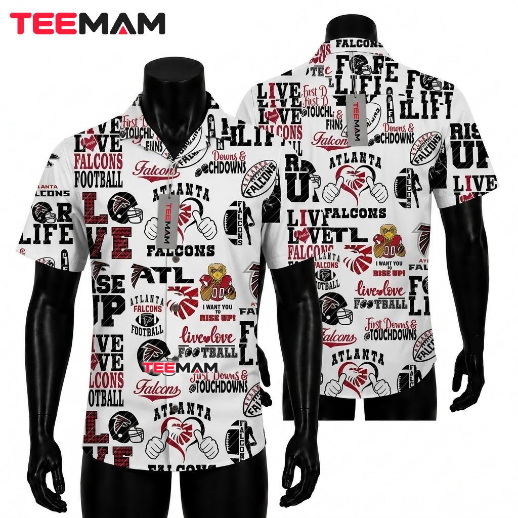 Atlanta Falcons Hawaiian Shirt Rise Up Front
