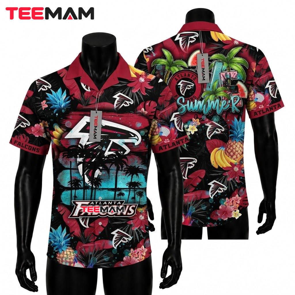 Atlanta Falcons Hawaiian Shirt Summer Palms Beach Front