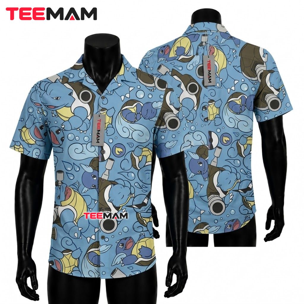 Grass Pokemon Hawaiian Shirt Starter Green Floral Grass Pokemon Hawaiian Shirt Starter Green Floral