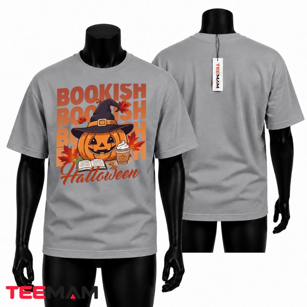 Boooks Halloween Ghost Shirt Retro Reading Bookworm