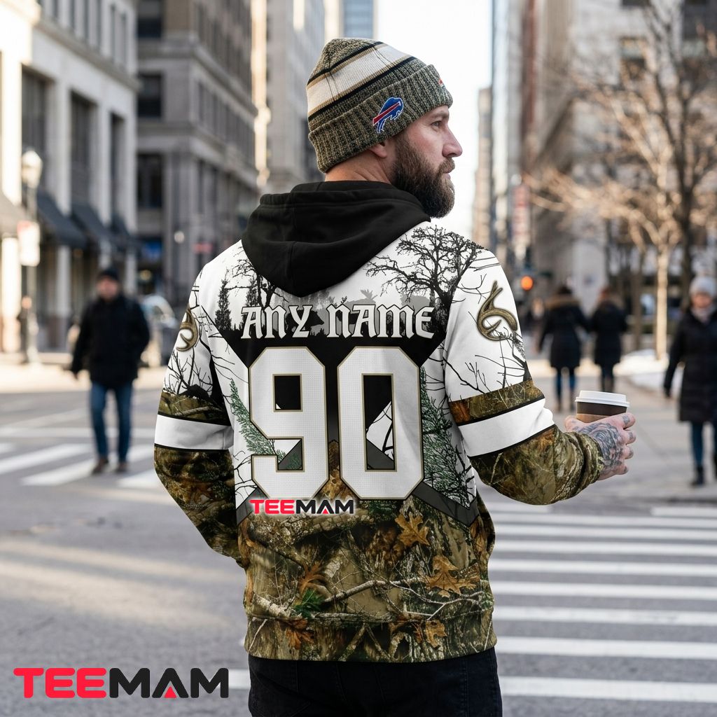 Buffalo Bills 3D Hoodie Deer Skull Hunting Camo Style Version 3 Buffalo Bills 3D Hoodie Deer Skull Hunting Camo Style Version 3