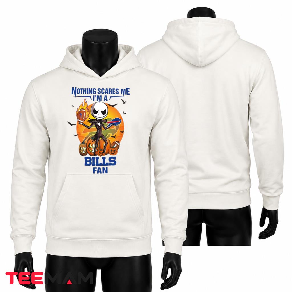 Buffalo Bills Fan Halloween Hoodie Nothing Scares Me Buffalo Bills Fan Halloween Hoodie Nothing Scares Me