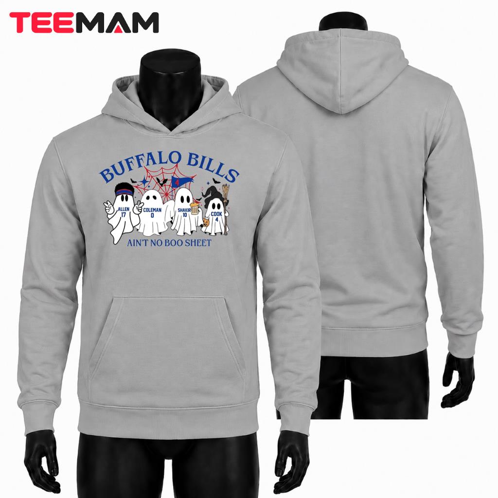Buffalo Bills Halloween Hoodie Ghost Players No Boo Sheet Buffalo Bills Halloween Hoodie Ghost Players No Boo Sheet