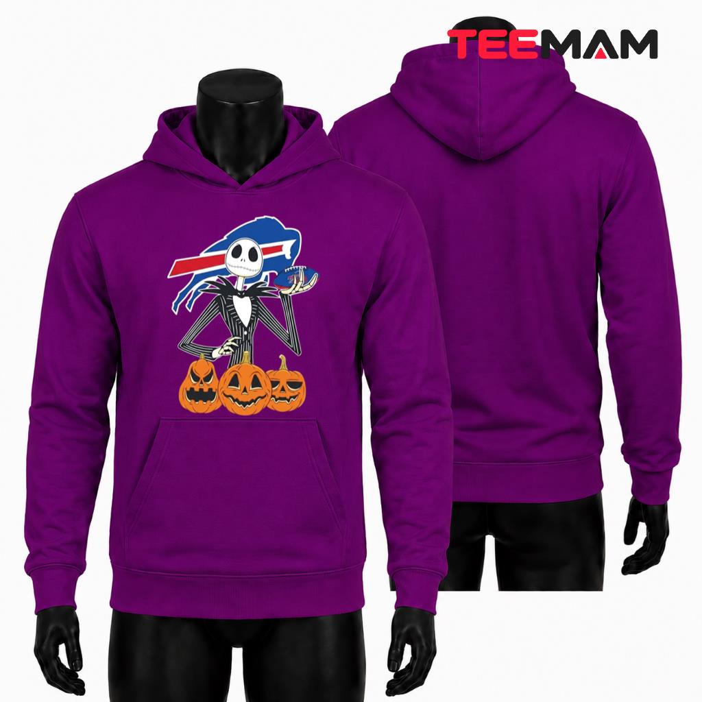 Buffalo Bills Halloween Hoodie Jack Skellington Pumpkin Buffalo Bills Halloween Hoodie Jack Skellington Pumpkin