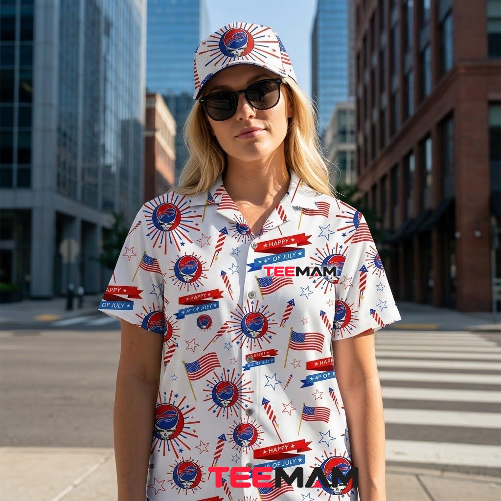 Buffalo Bills Hawaiian Shirt 4th Of July Back Buffalo Bills Hawaiian Shirt 4th Of July Back