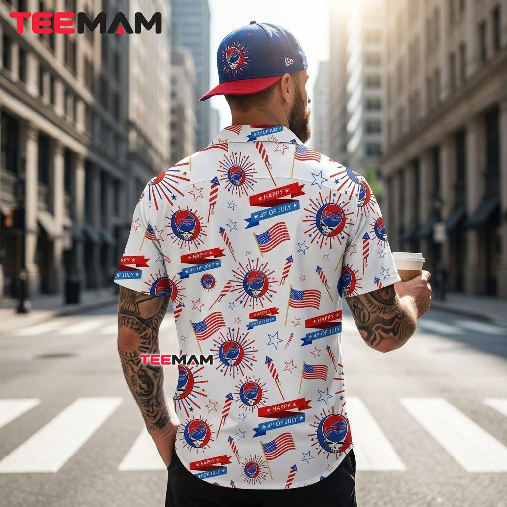Buffalo Bills Hawaiian Shirt 4th Of July Version 3 Buffalo Bills Hawaiian Shirt 4th Of July Version 3
