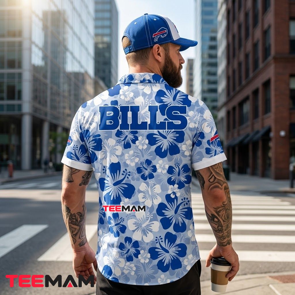 Buffalo Bills Hawaiian Shirt Blue White Beach Version 3 Buffalo Bills Hawaiian Shirt Blue White Beach Version 3