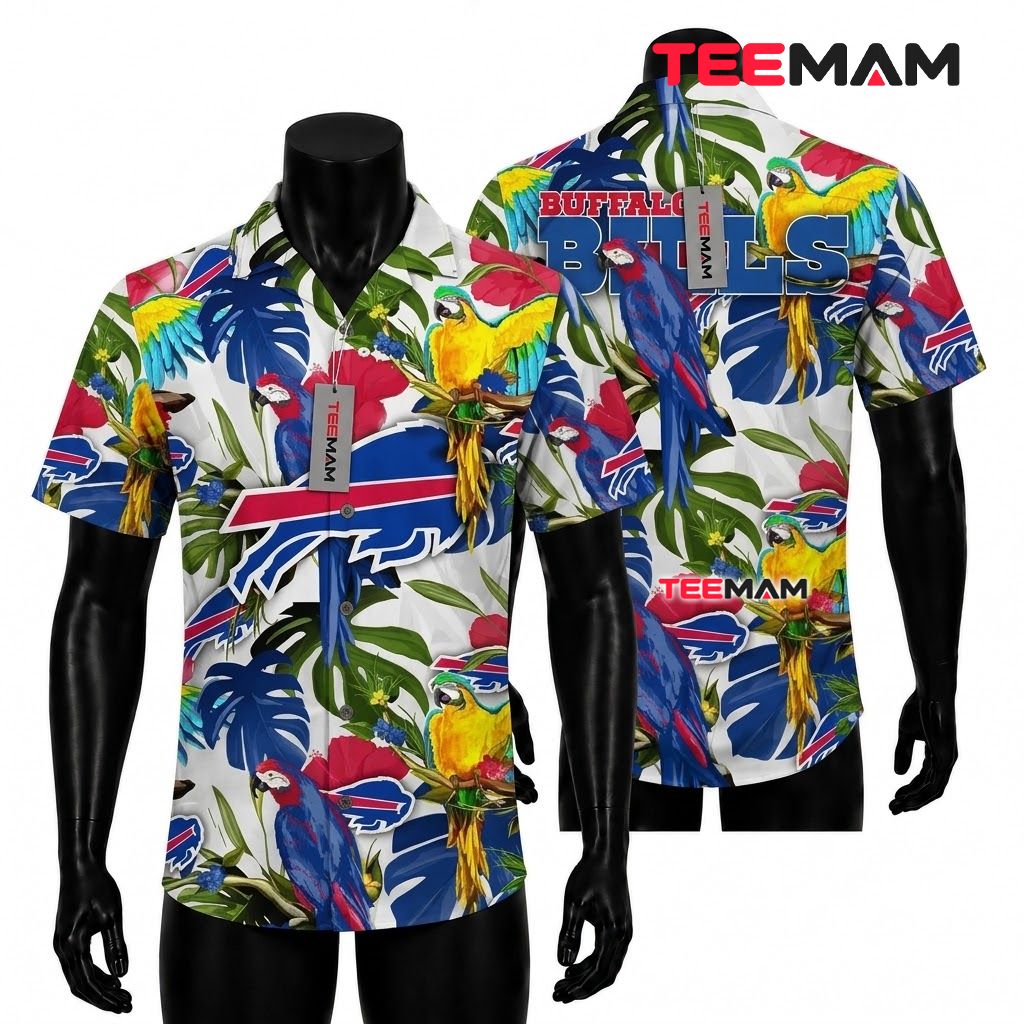 Buffalo Bills Hawaiian Shirt Psychedelic Beach