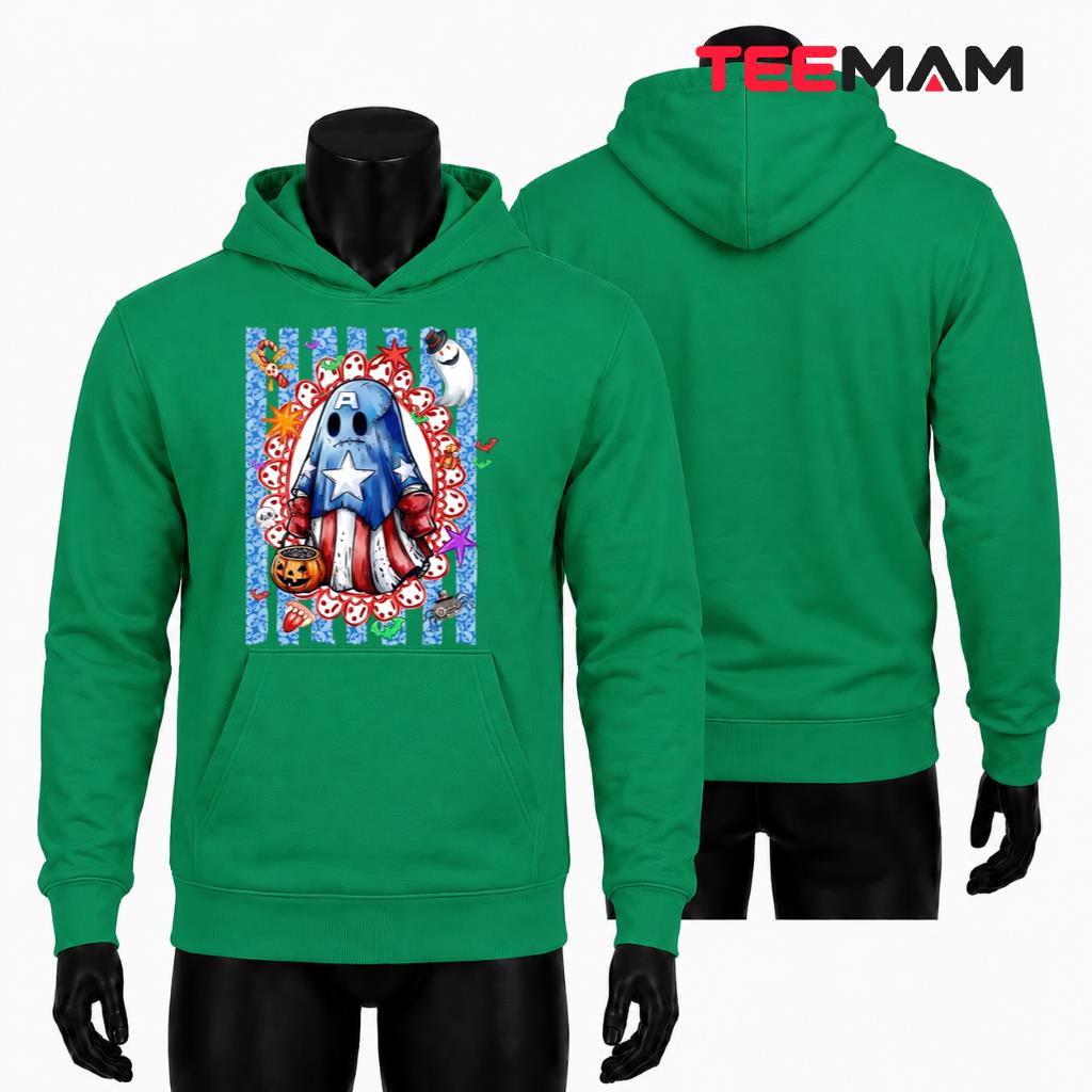 Captain America Ghost Halloween Trick Or Treat Hoodie Captain America Ghost Halloween Trick Or Treat Hoodie