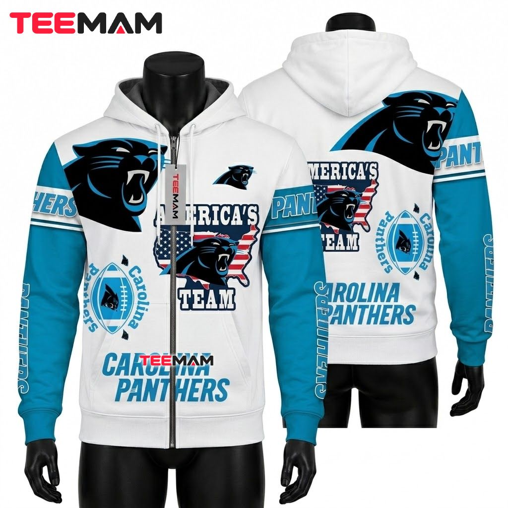 Carolina Panthers 3D Hoodie Autism Puzzle Paint