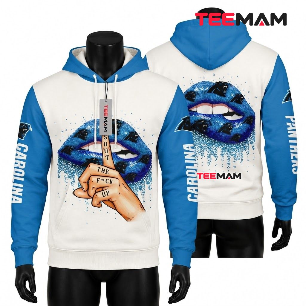 Carolina Panthers 3D Hoodie Gnome Trio Snowflake
