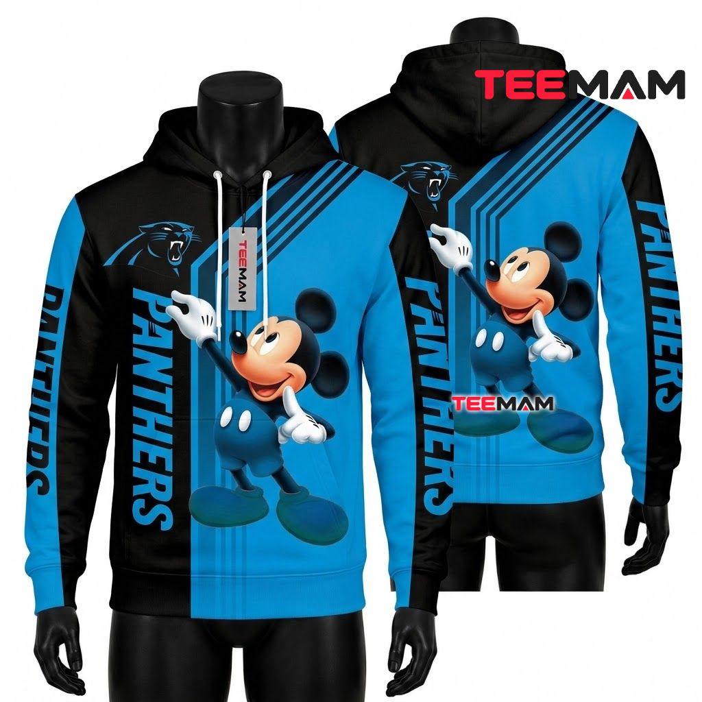 Carolina Panthers 3D Hoodie Haters Silence Skull