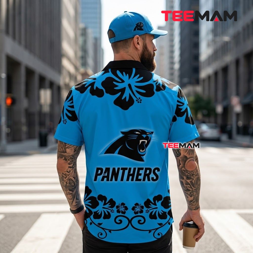 Carolina Panthers Aloha Shirt Lilo Stitch Version 3 Carolina Panthers Aloha Shirt Lilo Stitch Version 3