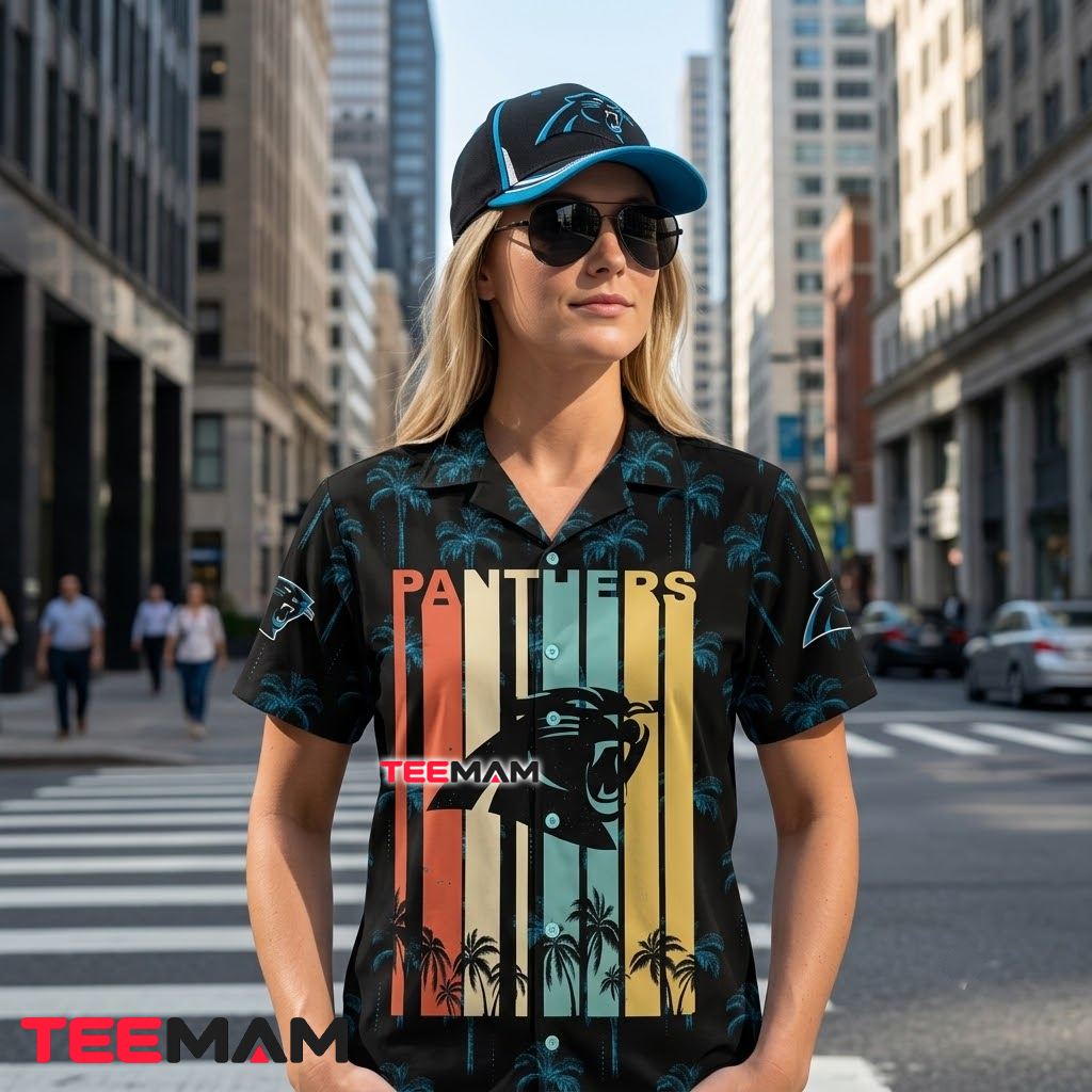 Carolina Panthers Hawaiian Shirt Vintage Retro Back Carolina Panthers Hawaiian Shirt Vintage Retro Back