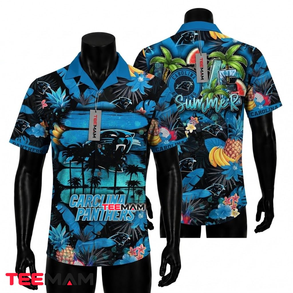 Carolina Panthers Tropical Shirt Love Summer Front