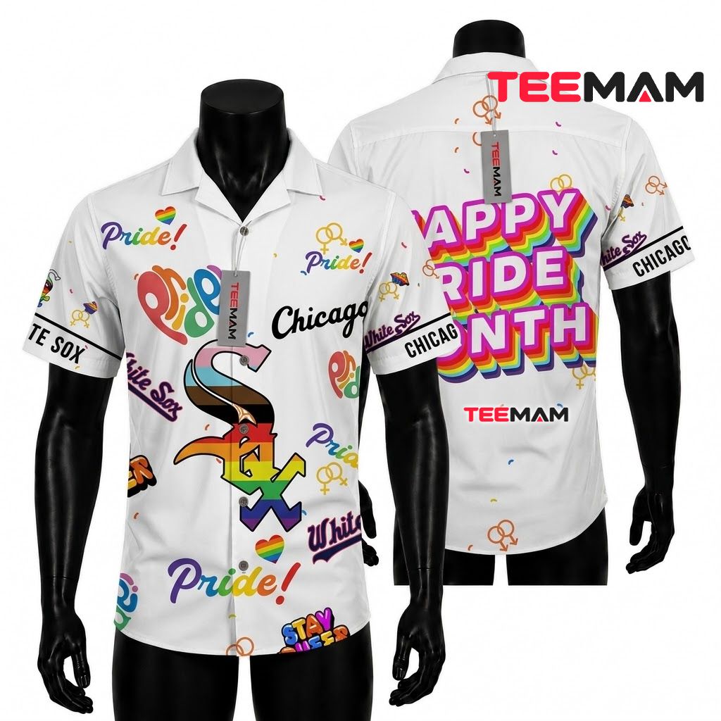 Chicago White Sox Hawaiian Shirt Polynesian Tribal Front