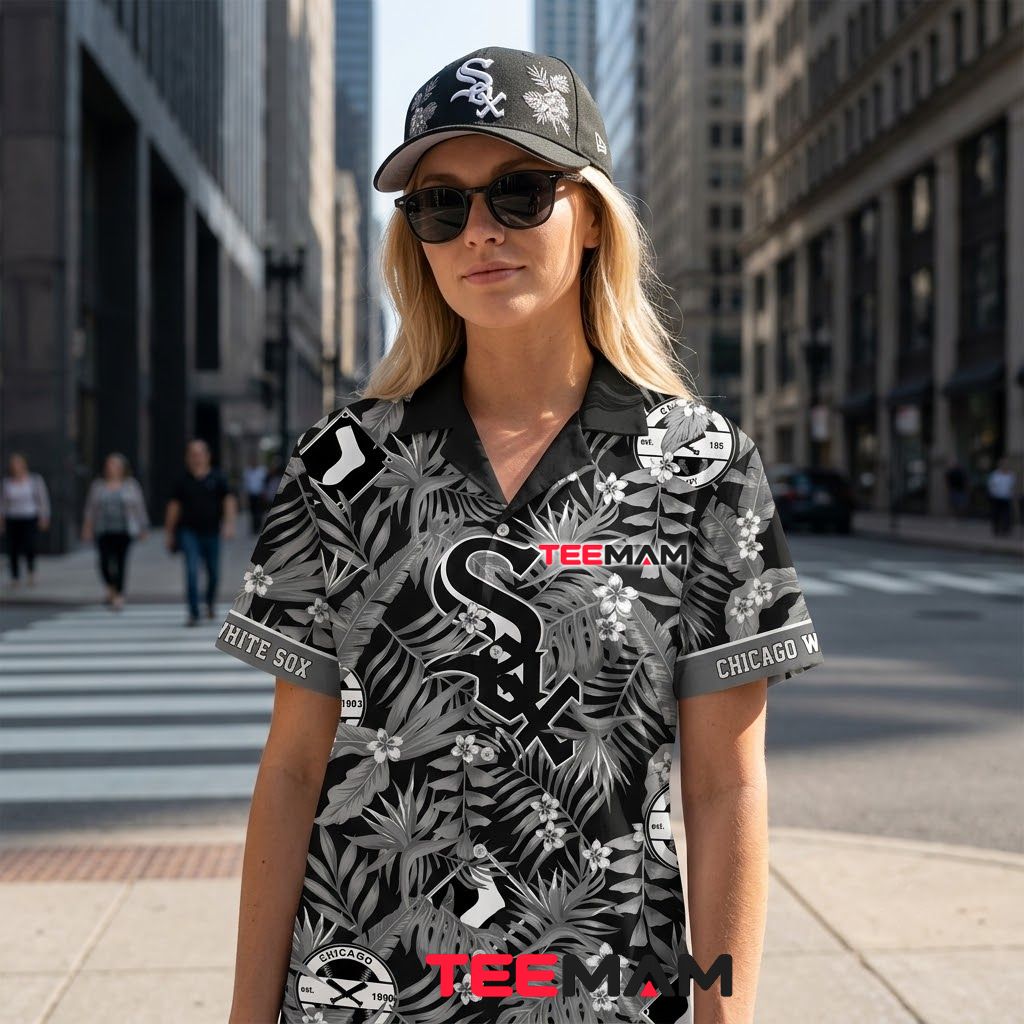 Chicago White Sox Hawaiian Shirt Retro Palm Back Chicago White Sox Hawaiian Shirt Retro Palm Back