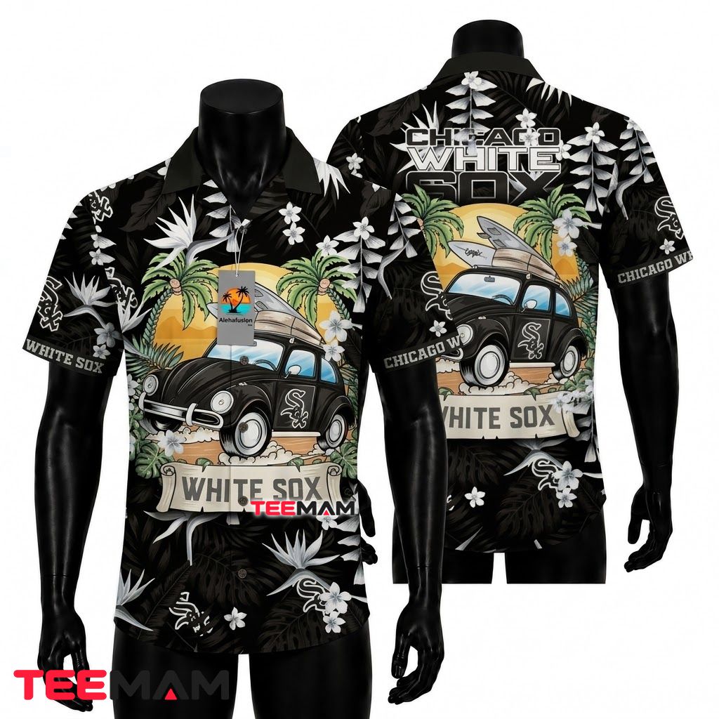 Chicago White Sox Hawaiian Shirt Surf Car Front