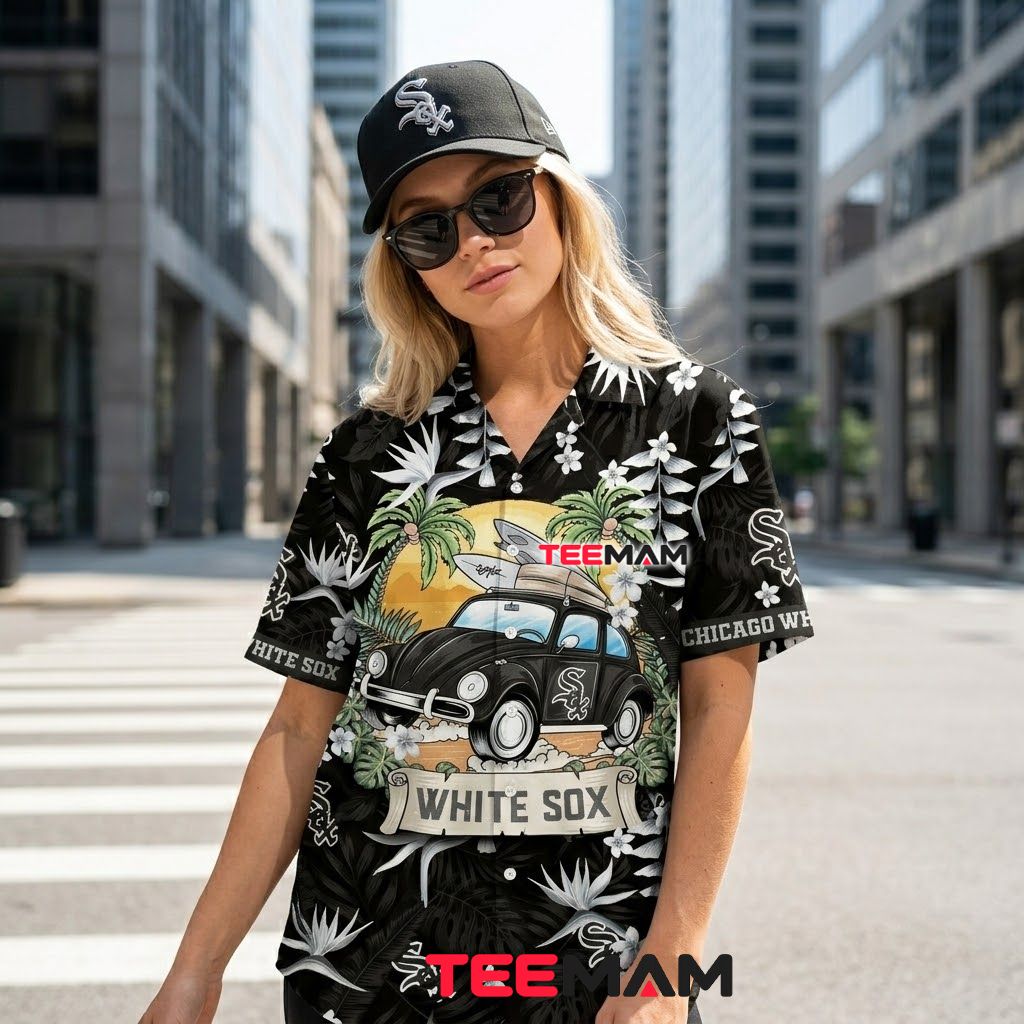 Chicago White Sox Hawaiian Shirt Surf Car Back Chicago White Sox Hawaiian Shirt Surf Car Back