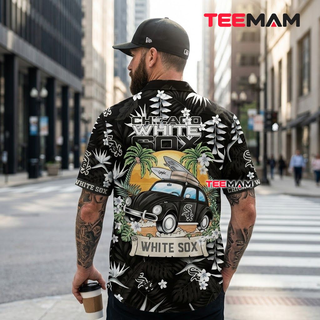 Chicago White Sox Hawaiian Shirt Surf Car Version 3 Chicago White Sox Hawaiian Shirt Surf Car Version 3