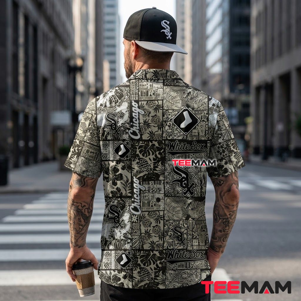 Chicago White Sox Hawaiian Shirt Vintage Patchwork Version 3 Chicago White Sox Hawaiian Shirt Vintage Patchwork Version 3
