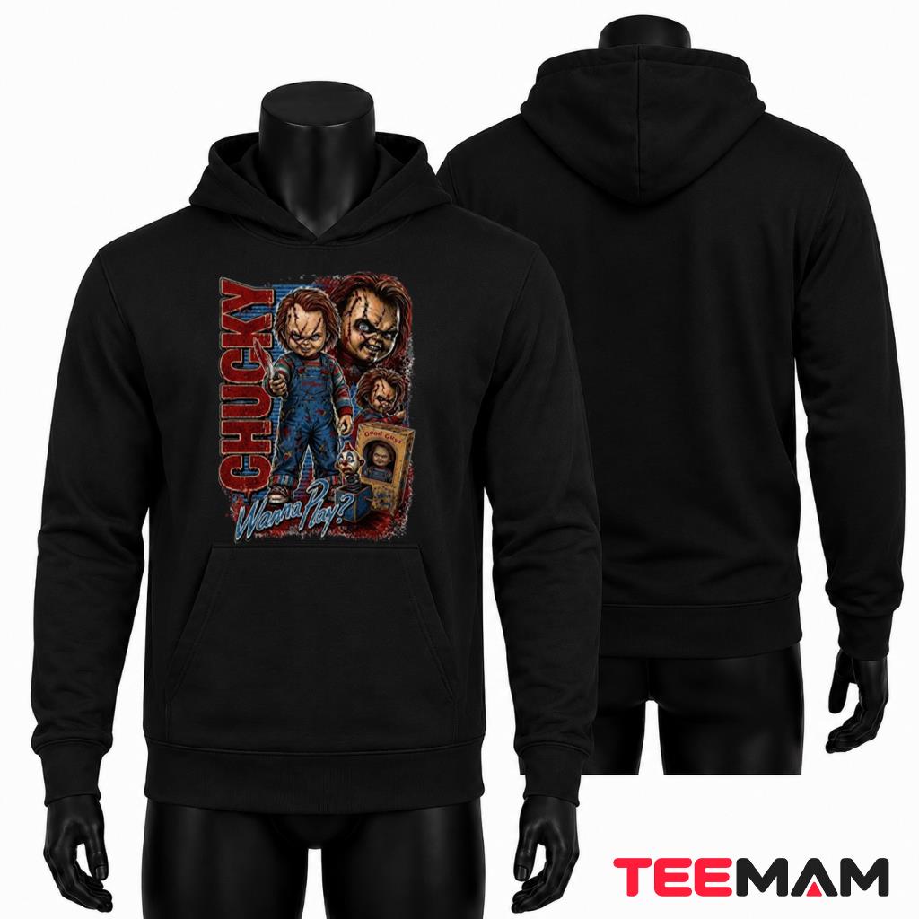 Chucky Halloween Hoodie Horror Movie Doll Spooky Chucky Halloween Hoodie Horror Movie Doll Spooky