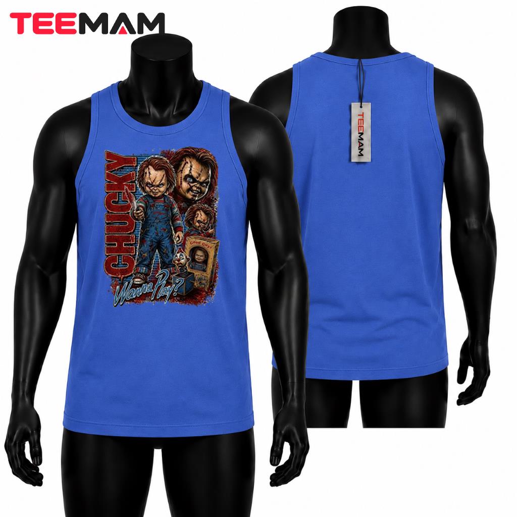 Chucky Halloween Tank Top Horror Movie Doll Spooky Chucky Halloween Tank Top Horror Movie Doll Spooky