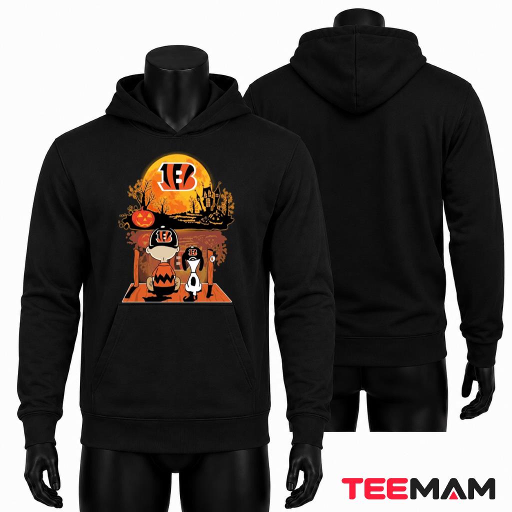 Cincinnati Bengals Halloween Hoodie Charlie Brown Snoopy Cincinnati Bengals Halloween Hoodie Charlie Brown Snoopy