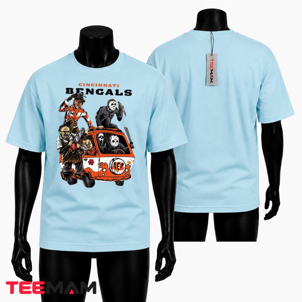 Cincinnati Bengals Halloween T-Shirt Horror Killers Van
