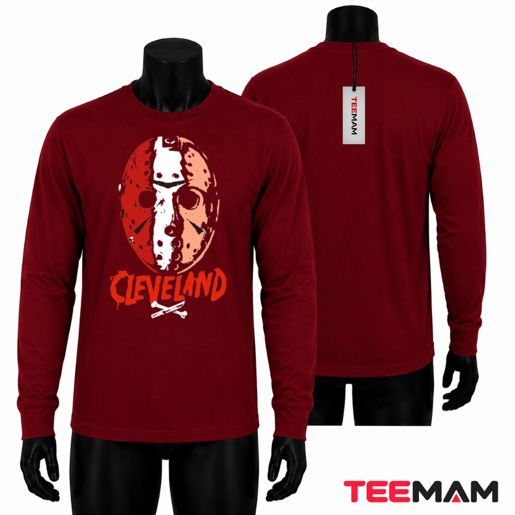 Cleveland Browns Halloween Long Sleeve Jason Hockey Mask Cleveland Browns Halloween Long Sleeve Jason Hockey Mask