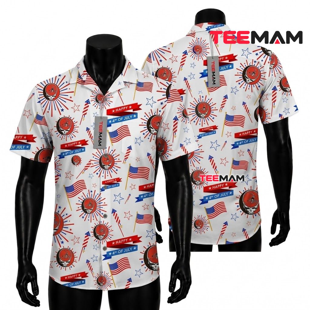 Cleveland Browns Hawaiian Shirt 4th Of July Front