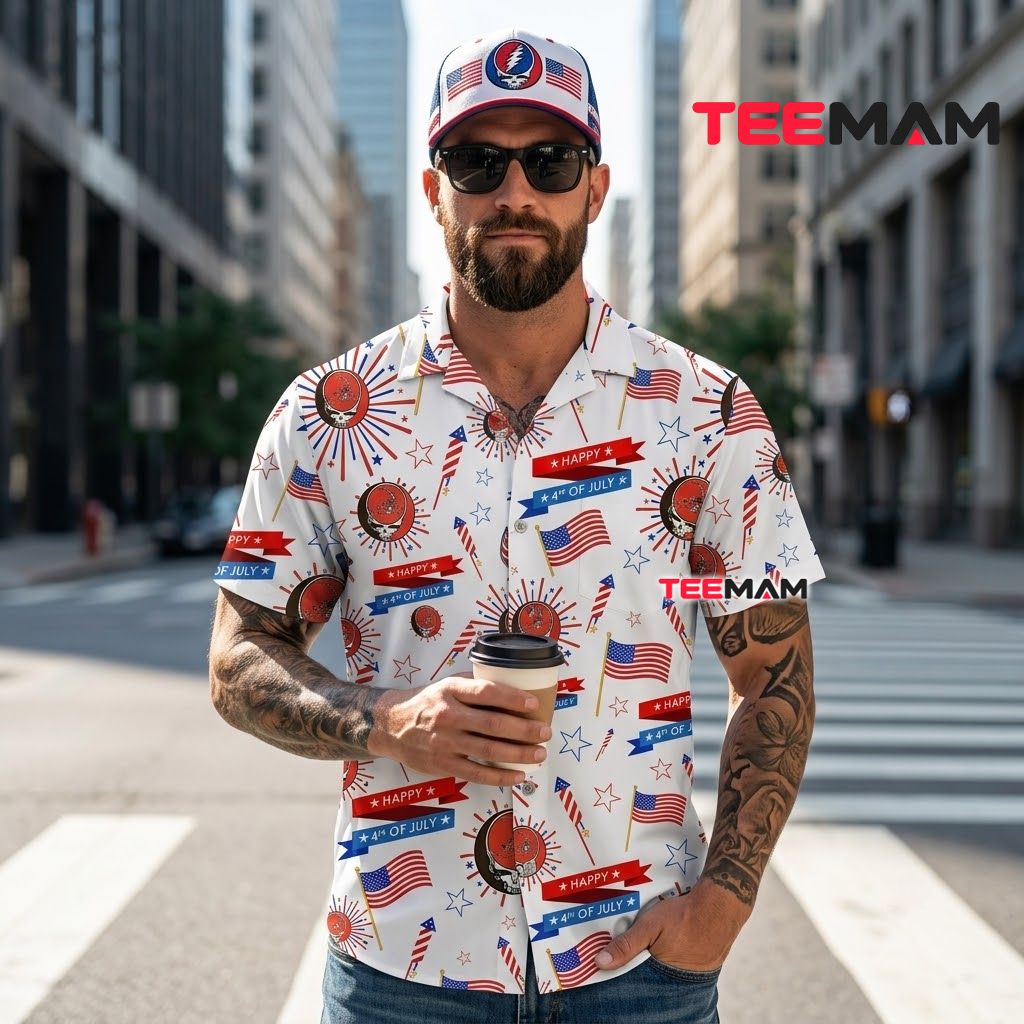 Cleveland Browns Hawaiian Shirt 4th Of July Back Cleveland Browns Hawaiian Shirt 4th Of July Back
