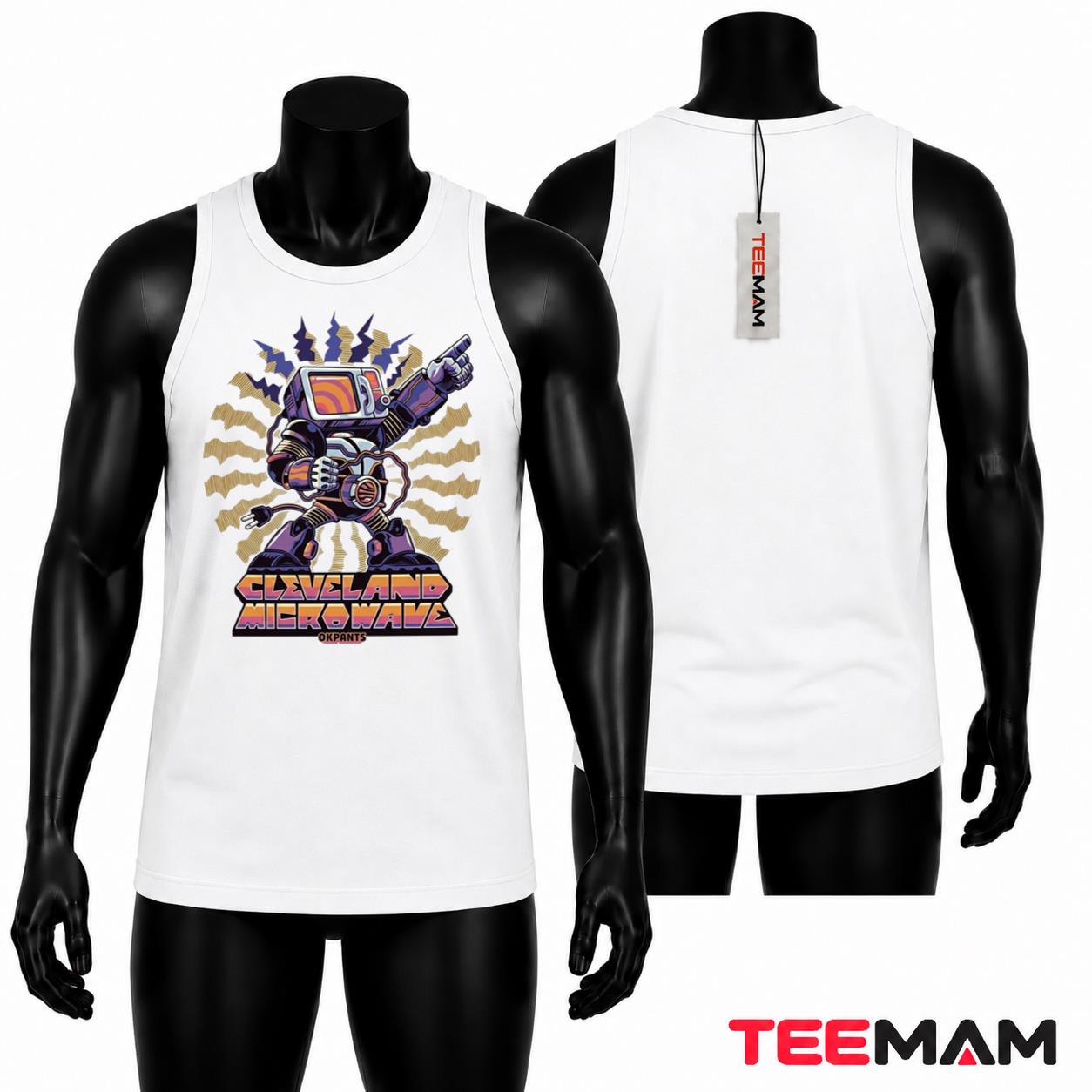 Cleveland Microwave Retro Robot Tank Top Cleveland Microwave Retro Robot Tank Top