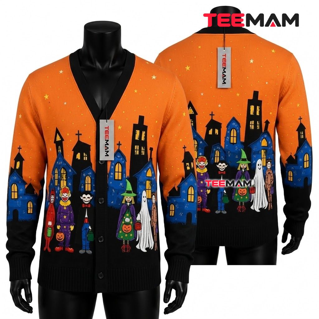 Costume Halloween Cardigan Trick Treat Kids Parade 1